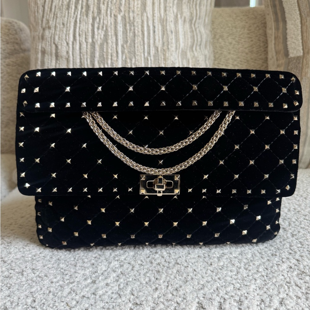 Valentino Garavani Rockstud Suede Bag